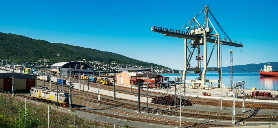 Bildet fra godsterminalen i Narvik er fra 2018.