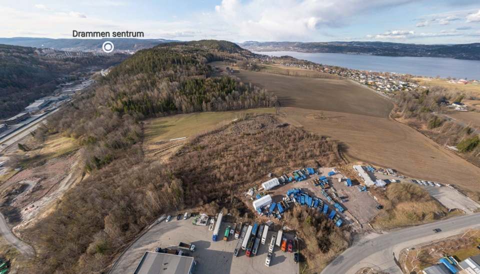Tomten Bulk har sikret seg ligger rett sør for drammen, med kort vei til både E18 og Drammen Havn.