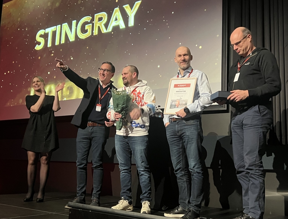 ÅRETS INNOVATØR: Stingray. (Motek var ikke til stede for å motta sin pris som årets utfordrer).