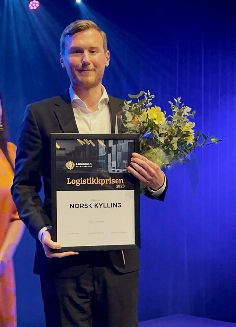 Gisle Bakken, sjef for bærekraftig innovasjon i Norsk Kylling. Logistikkprisen i Trøndelag.