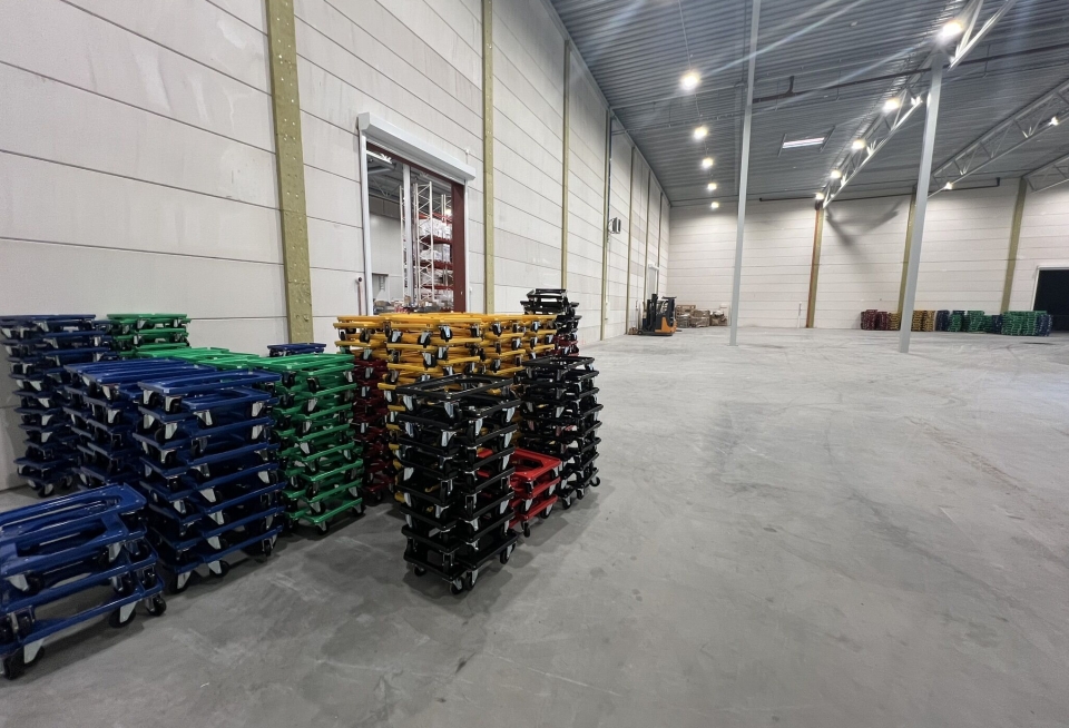 HAR PLASS: I dag er det store ledige arealer på lageret, men her vil Smart Lager ha inn samarbeidspartnere og kunder.