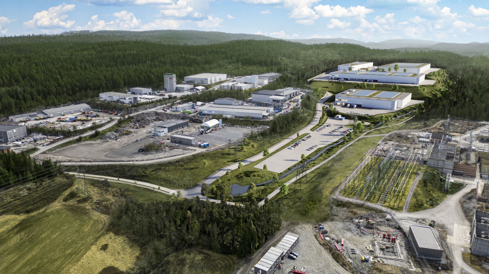 Bulk Park Ausenfjell er lokalisert like ved siden av et eksisterende industriområde (til venstre).