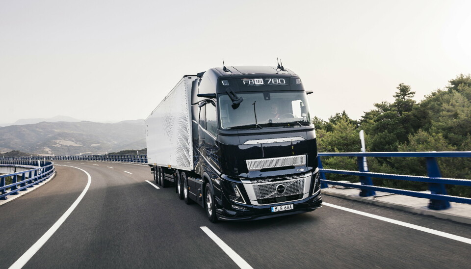 TESTER: Volvo Trucks refererer til realistiske tester i denne pressemeldingen når de opplyser om redusert forbruk med den nye motoren.