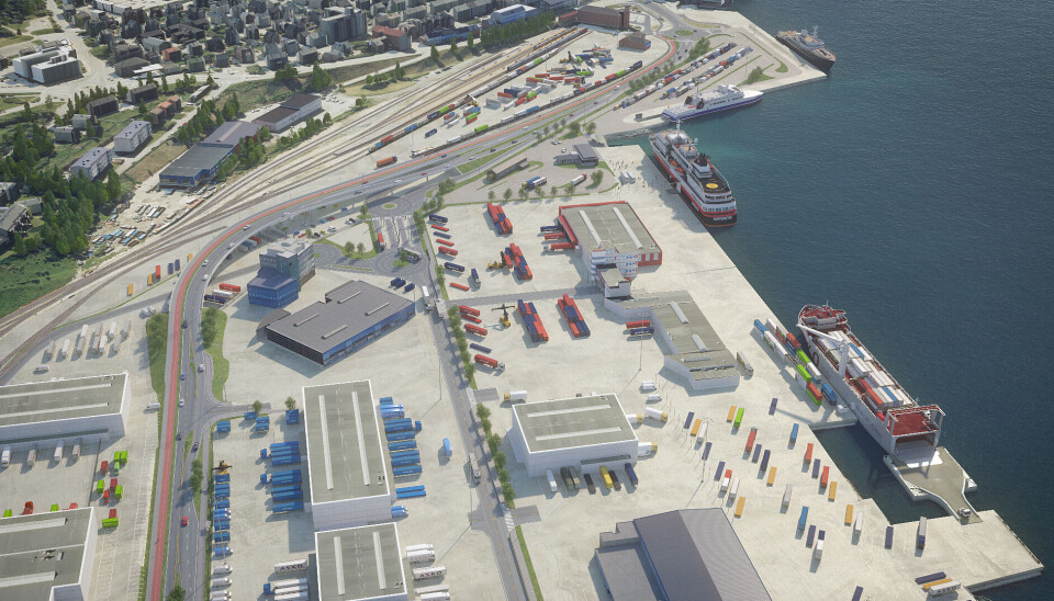 En felles terminal for sjø og jernbane i Bodø vil være nøkkelen for den nye grønne godskorridoren.