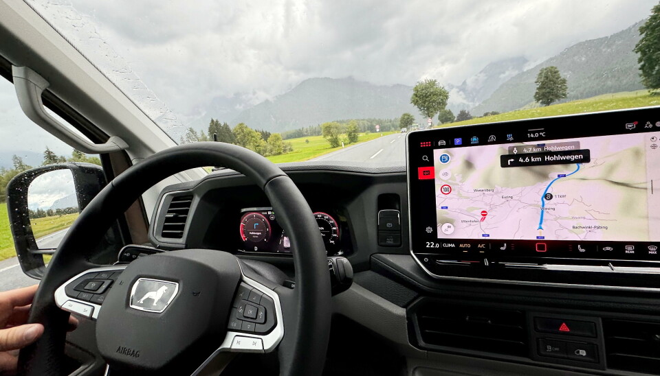 DIGITAL: Den digitale cockpiten kaller MAN for Media Van touch og du kjenner den nok igjen fra samarbeidspartner Volkswagen.