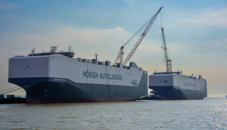 Höegh Autoliners forventer levering av to Aurora Class-fartøy hver sjette måned frem til første halvår 2027, med mulighet for å bestille ytterligere fire skip.