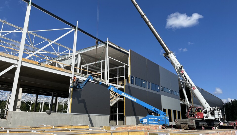 Bygget er under oppføring og skal stå klar i slutten av året.