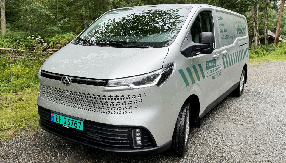 MELLOMKLASSE: Nye Maxus eDeliver 7 vil konkurrere i mellomklassen og spørsmålet er om den eller VW ID. Buzz blir første varebilen i Norge med firehjulsdrift.