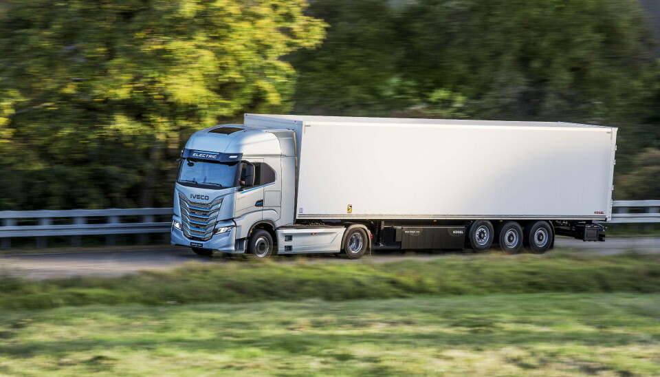 PRODUKSJON: Nå er Ivecos første batterielektriske lastebil satt i produksjon, Iveco S-eWay.