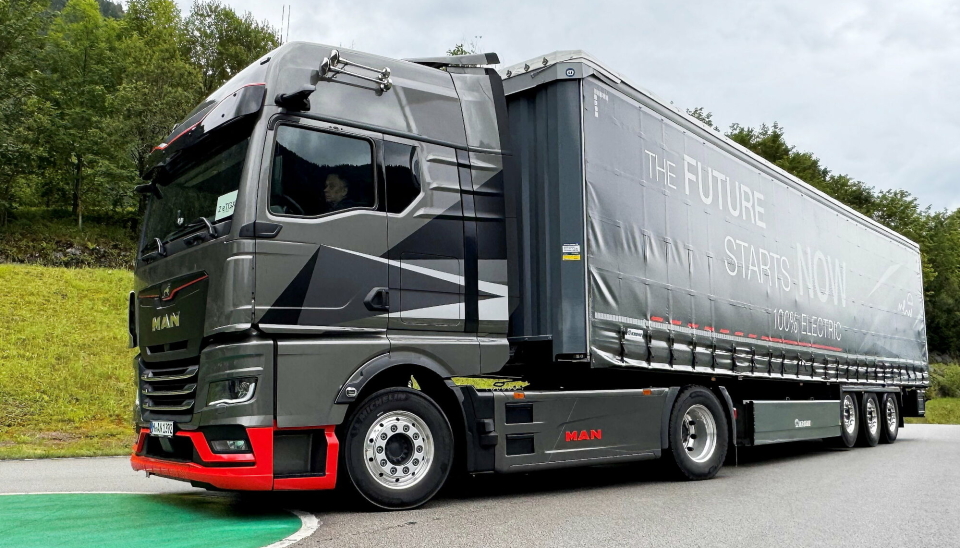 eTGX: MAN lanserer sin eTGX under IAA 2024. Her fra pré-IAA i sommer.