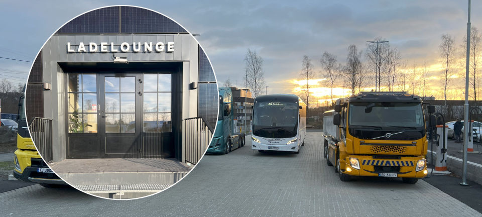 Åpnet ladepark med egen sjåførlounge